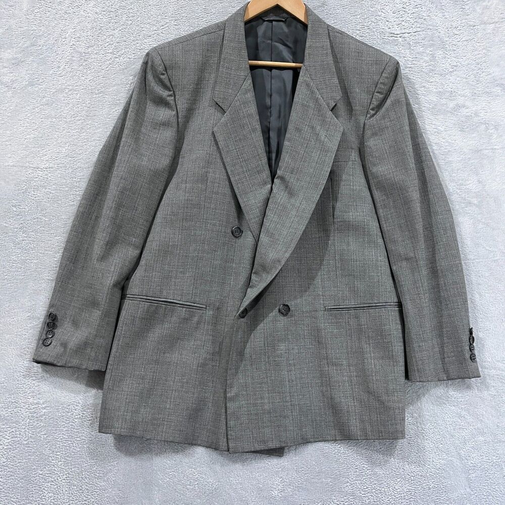 Antonio Parillo Blazer Jacket Men's 46R 100% Wool‎ Italian Designer Gray